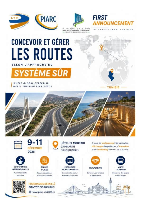 Séminaire International des Comités Techniques PIARC Tunis 2026